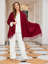 [Wine] SilkSilky-AU Wool Scarf 002