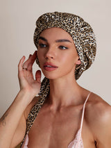 [Leopard] SilkSilky-AU Sleep Cap 002