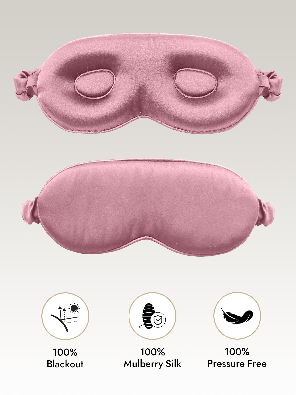 [Pale Mauve] SilkSilky-AU Eye Mask 001