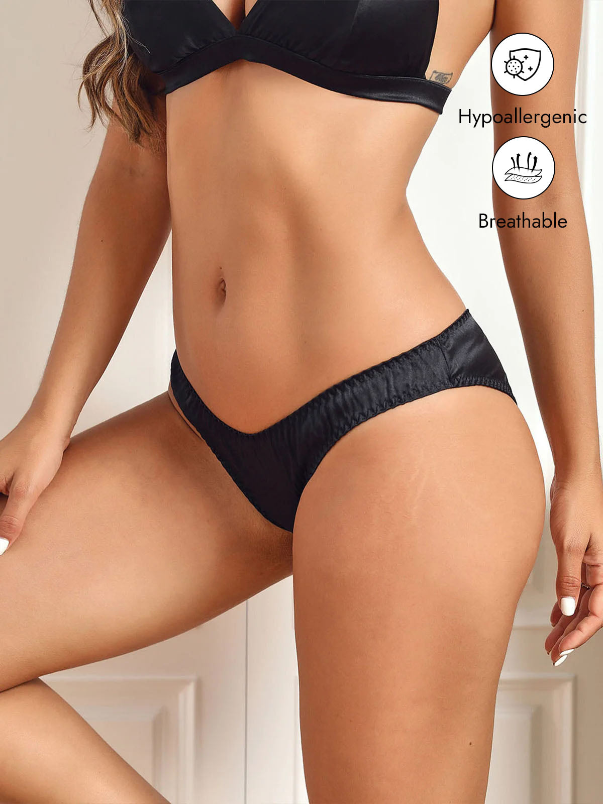 [Black] SilkSilky-AU Panty 001