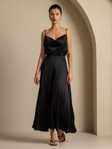 [Black] SilkSilky-AU Skirt 002