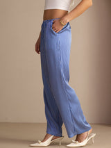 [Blue Pinstripe] SilkSilky-AU Womens Pants 003