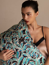 [Teal Botanical] SilkSilky-AU Pillowcase 002