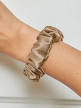 [Khaki] SilkSilky-AU Scrunchie 001