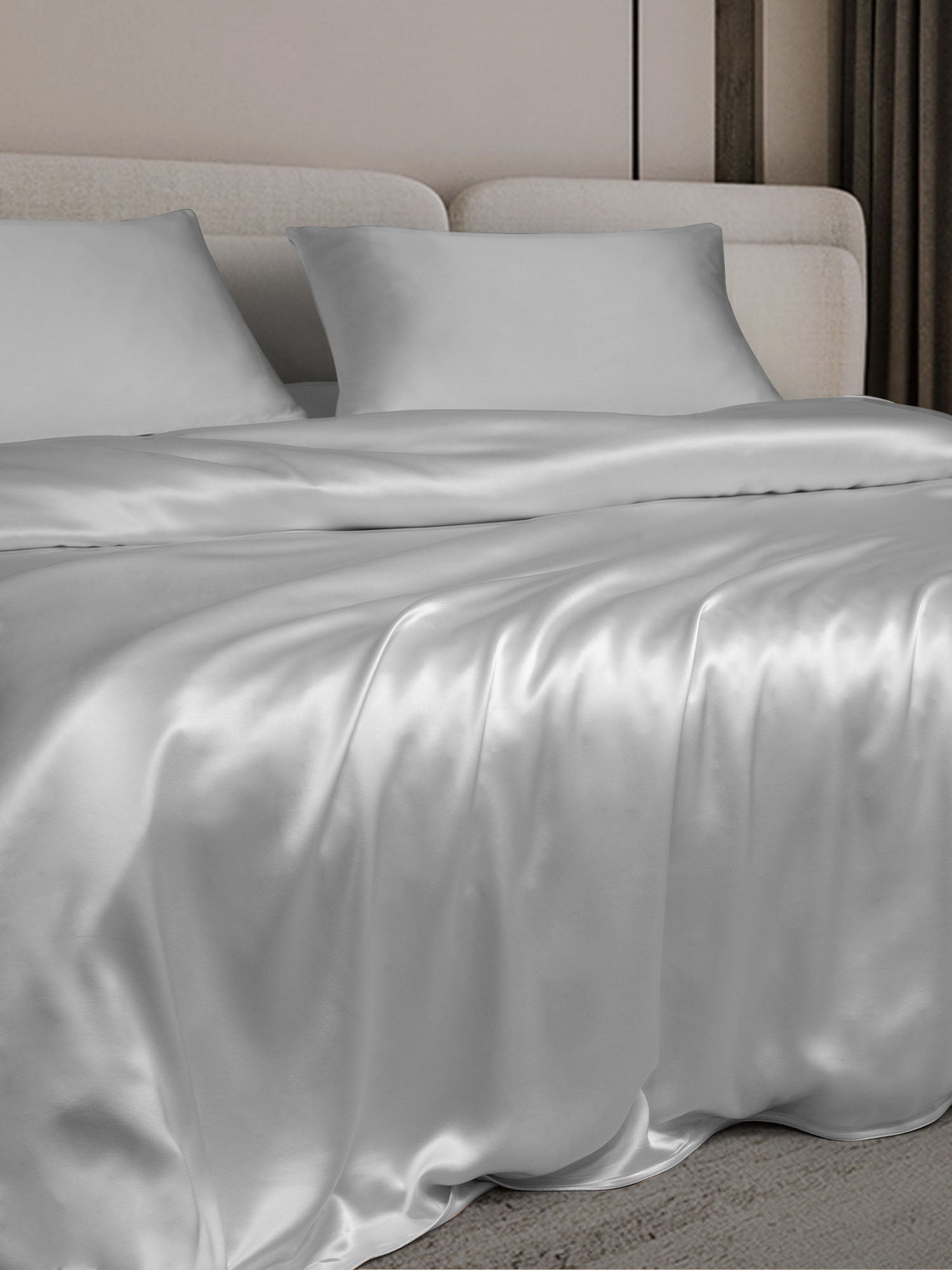 [Silver] SilkSilky-AU 22Momme Bedding Set 002