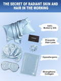 SilkSilky AU 19Momme Pure Silk Pillowcase Set LightBlue 002