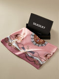 SilkSilky AU Pure Silk Scarf Pink 001