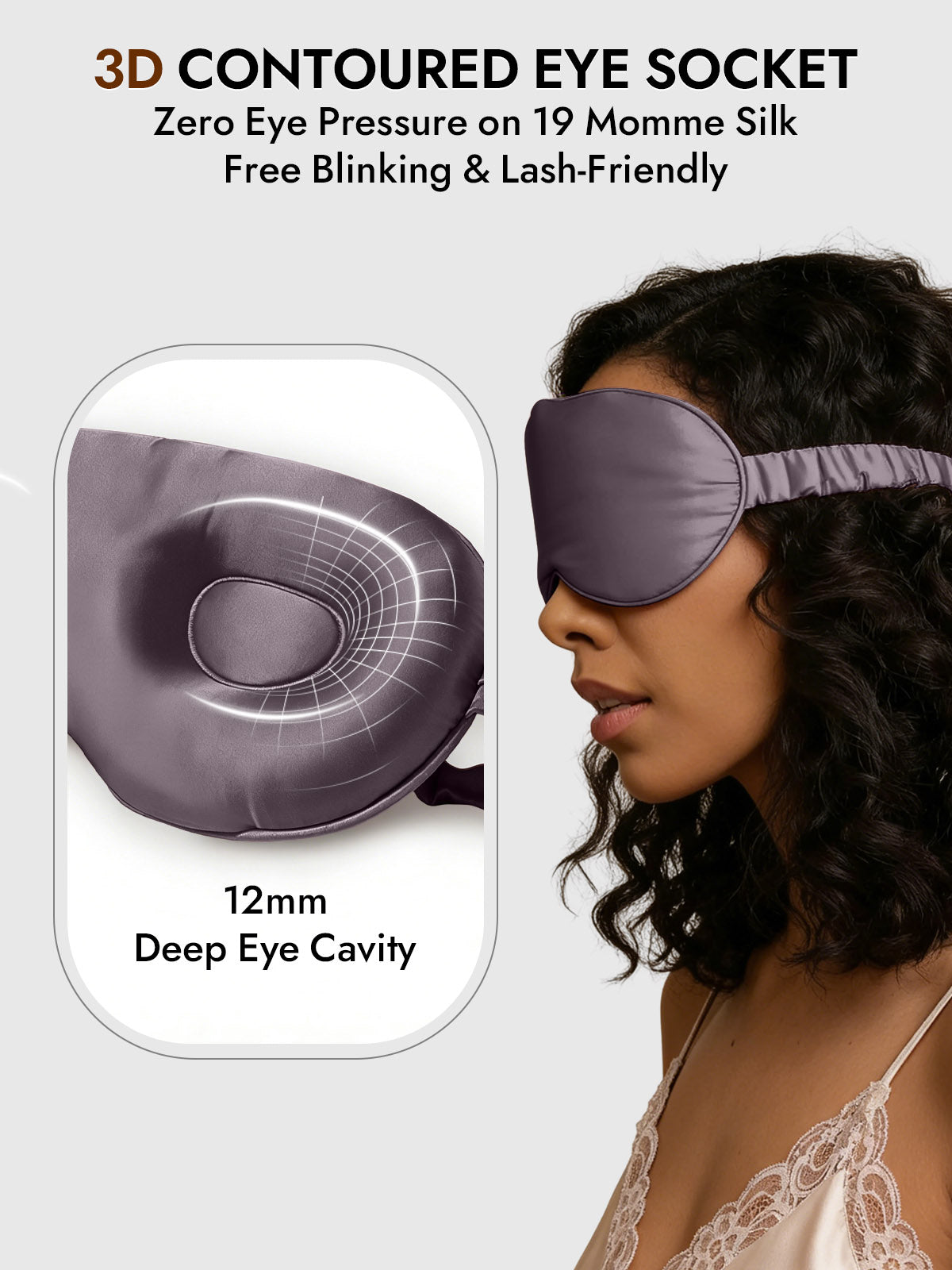 [Dark Gray] SilkSilky-AU Eye Mask 004