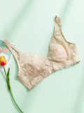 Concise Lace Wireless Silk Knitted Bra (Panty not included)