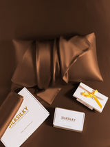 [Coffee] SilkSilky-AU 19Momme Pure Silk Pillowcase 007