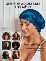 [Teal] SilkSilky-AU Sleep Cap 006