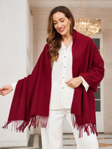 [Wine] SilkSilky-AU Wool Scarf 001