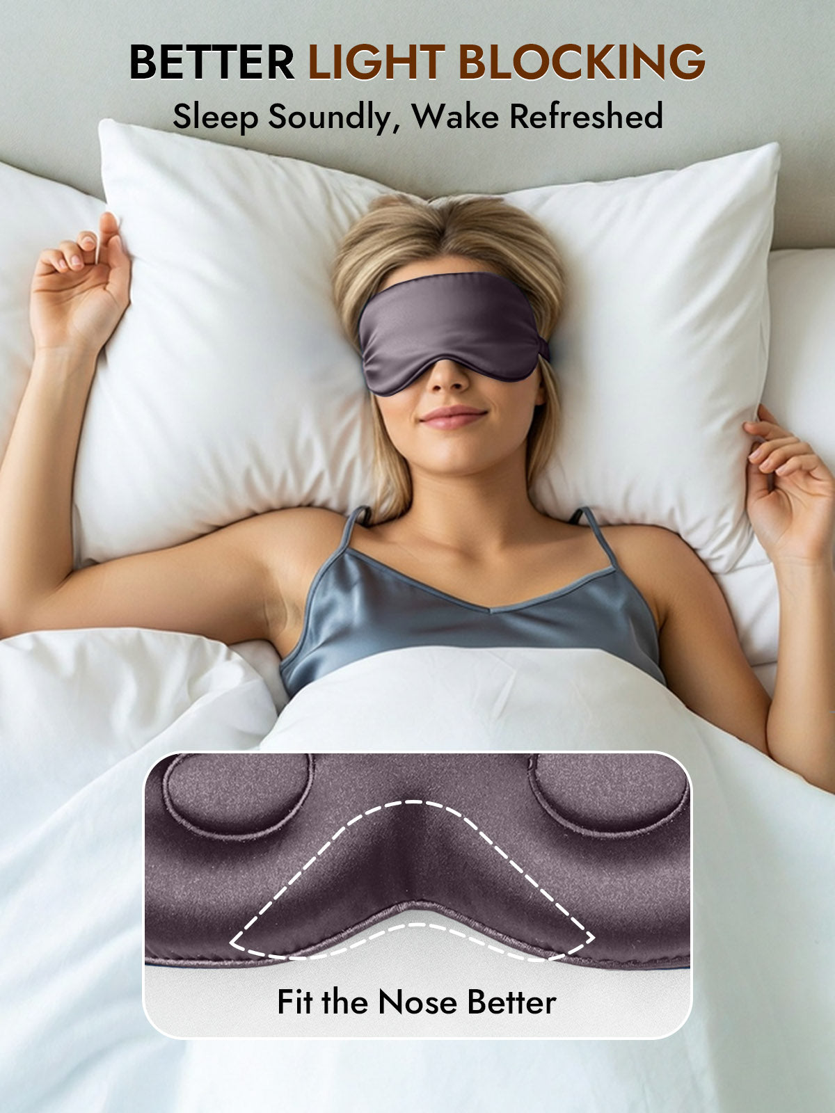 [Dark Gray] SilkSilky-AU Eye Mask 003