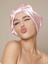 [Pink] SilkSilky-AU Sleep Cap 001