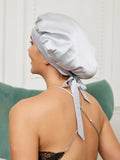 SilkSilky AU Pure Silk Sleep Cap Silver 002