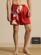 [Wine] SilkSilky-AU 19Momme Mens Sleep Bottoms 001