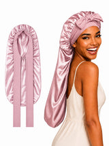 [Pink] SilkSilky-AU Sleep Cap 001