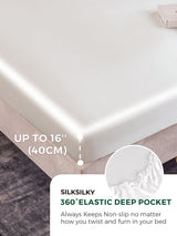 [White] SilkSilky-AU 25Momme Bedding Set 004