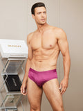 Silk Knitted Men‘s Solid Color Underwear with Open Fly
