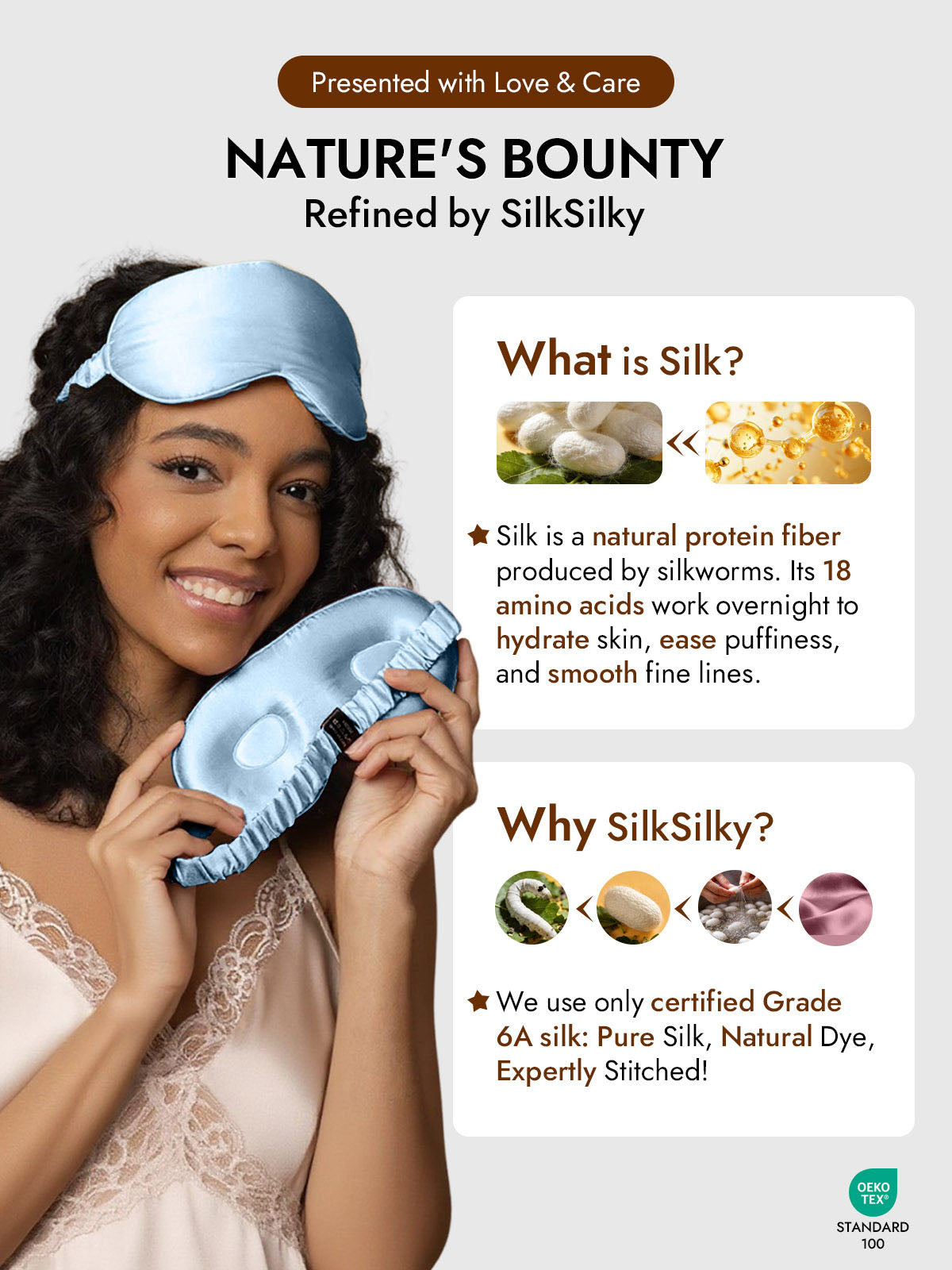 [Light Blue] SilkSilky-AU Eye Mask 006