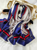 SilkSilky AU Pure Silk Scarf Blue 006