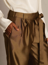 [Bronze] SilkSilky-AU 32Momme Wool Womens Pants 004