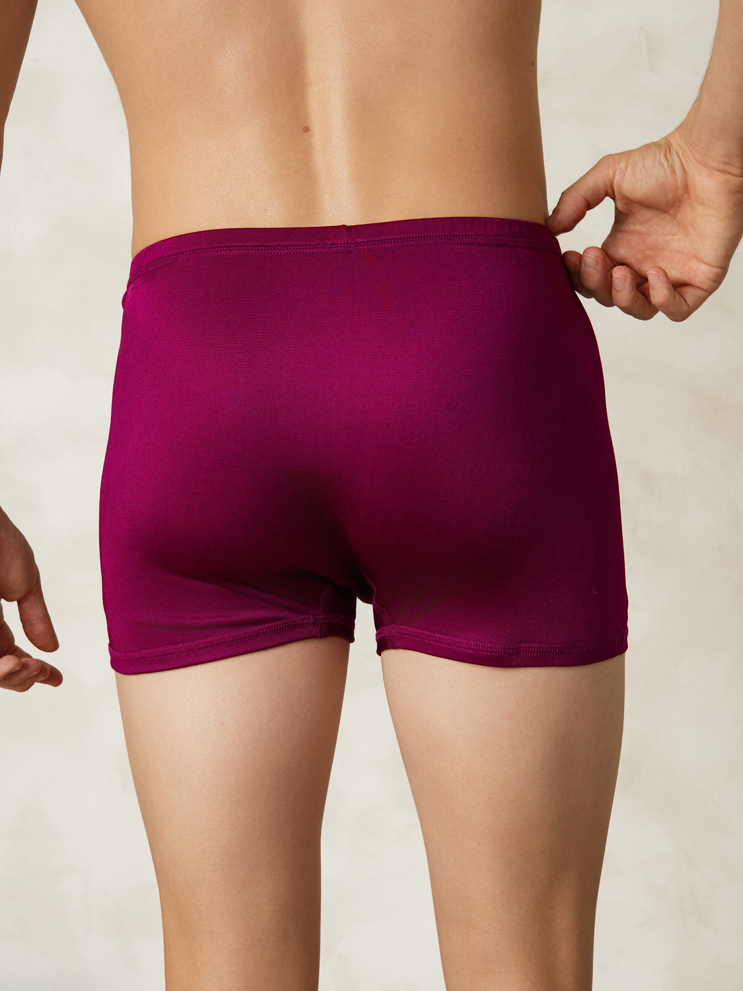 [Wine] SilkSilky-AU Silk Knitted Mens Underwear 002