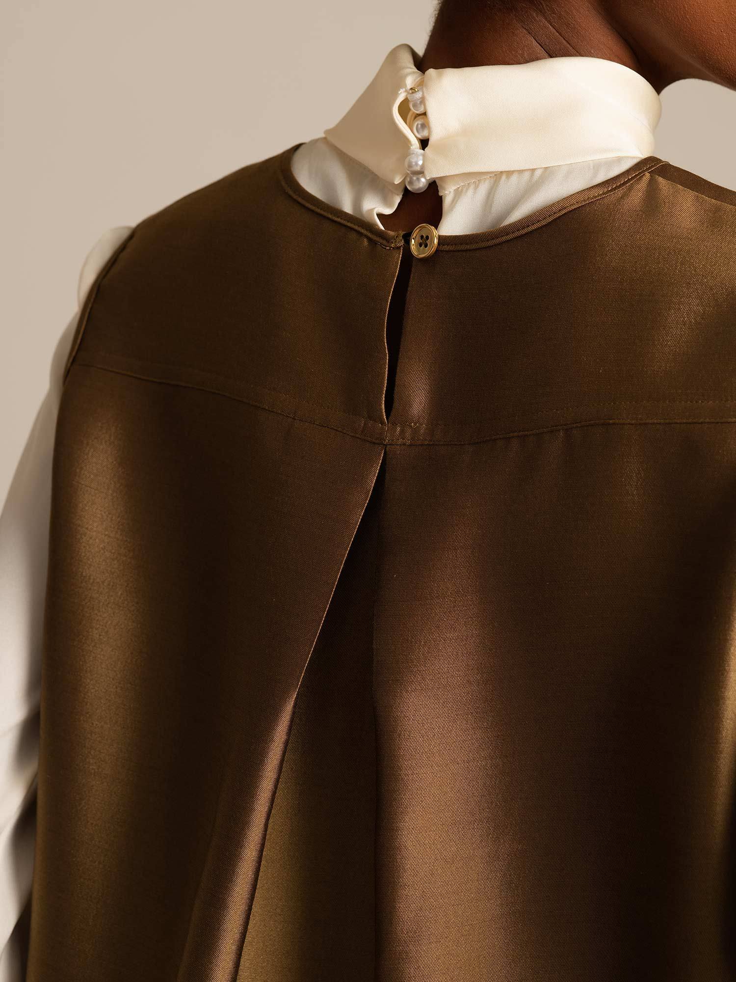 [Bronze] SilkSilky-AU 32Momme Wool Womens Vest 004,