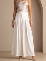 [White] SilkSilky-AU Women's Pants 001
