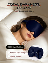 [Dark Blue] SilkSilky-AU 22Momme Sleep Mask 002