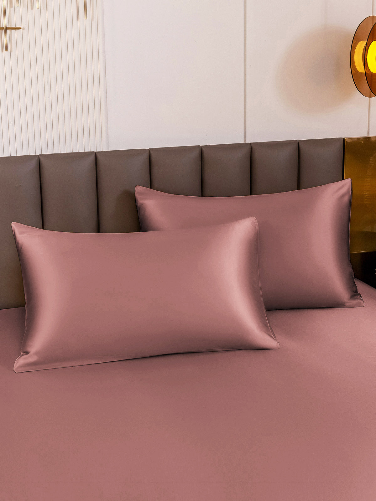 SilkSilky AU 22Momme Pure Silk Pillowcase PaleMauve 001