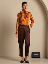 [Bitter Chocolate] SilkSilky-AU 19Momme Silk Womens Pants 006
