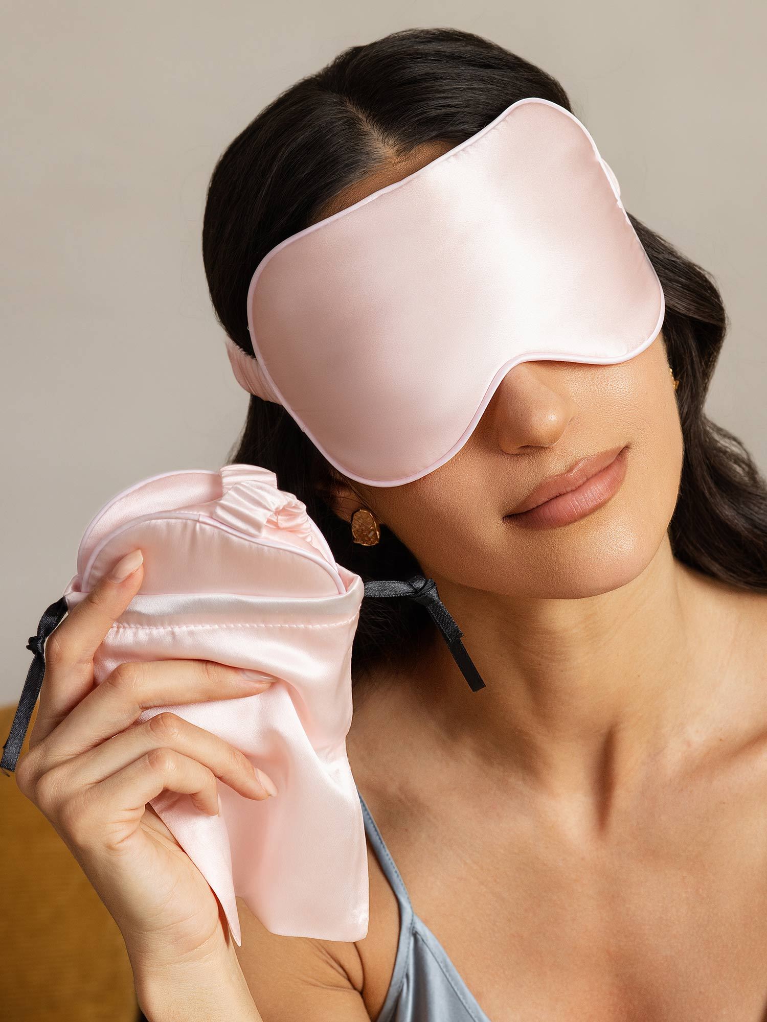 [Pink] SilkSilky-AU Pure Silk Eye Mask 003