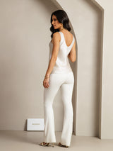 [Light Gray] SilkSilky-AU Sleeveless V Neck Camisole 003