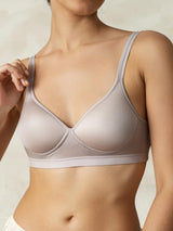 [Gray] SilkSilky-AU Silk Jersey Bra 005