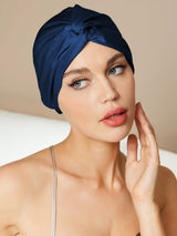 [Dark Blue] SilkSilky-AU Sleep Cap 001