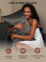 [Dark Gray] SilkSilky-AU 30Momme Pillowcase 005