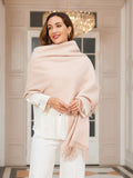 SilkSilky AU Wool Scarf Beige 007