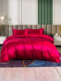 SilkSilky AU 25Momme Pure Silk Bedding Set Wine 003