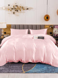 SilkSilky AU 19Momme Pure Silk Bedding Set Pink 001