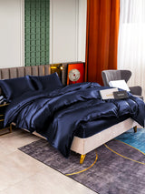 [Dark Blue] SilkSilky-AU 25Momme Bedding Set 002
