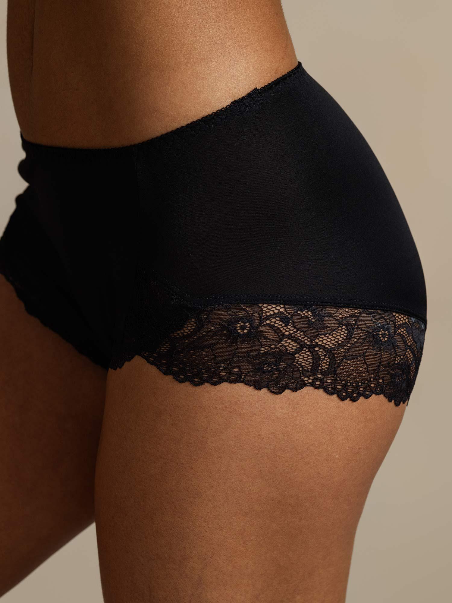 [Black] SilkSilky-AU Pure Silk Panty 005,