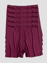 [Wine] SilkSilky-AU 100% Silk Jersey Men's Underwear 002