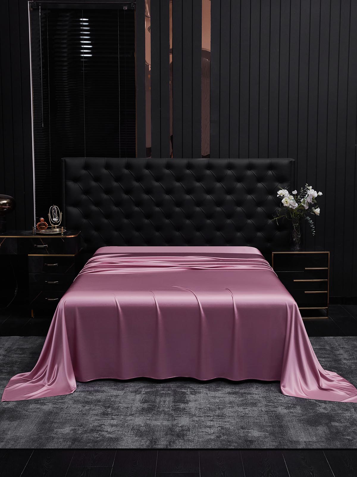 [Mauve Orchid] SilkSilky-AU 19Momme Pure Silk Sheet 002