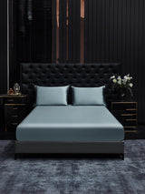 [Grayish Blue] SilkSilky-AU 22Momme Bedding Set 001