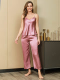 SilkSilky AU Pure Silk Sleeveless V Neck Women's Pyjamas PaleMauve 006