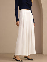 [White] SilkSilky-AU Womens Pants 001
