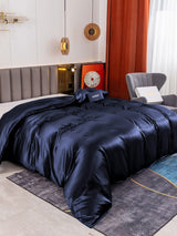 [Dark Blue] SilkSilky-AU 25Momme Duvet Covers 001