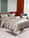 SilkSilky AU 25Momme Pure Silk Bedding Set Gray 004