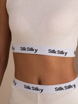 [White] SilkSilky-AU Sleeveless Crew Neck Women's Outfit Sets 005